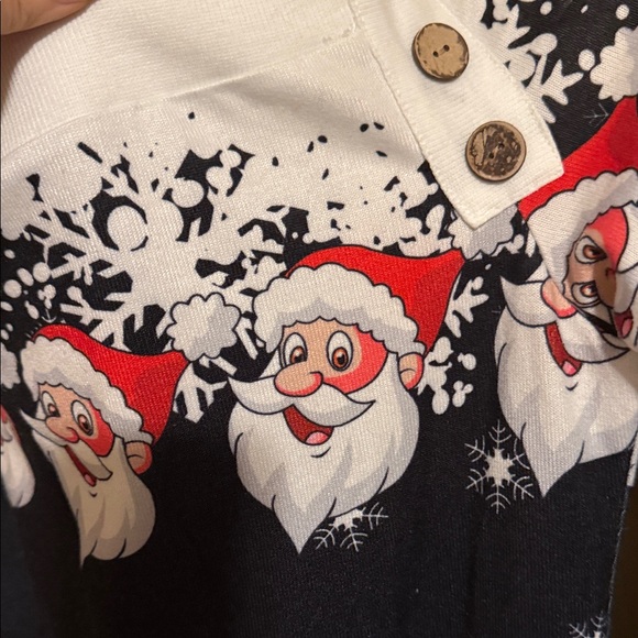 Christmas Santa and Snowflake Sweater - Picture 3 of 3